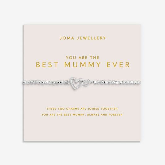 Joma Jewellery Mother's Day Forever Yours You Are the Best Mummy Ever Silver Plated Bracelet