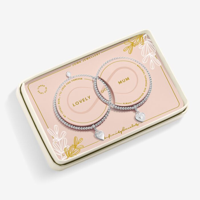 Joma Jewellery Mother's Day Infinity Bracelet Lovely Mum Silver Plated Linked Bracelets
