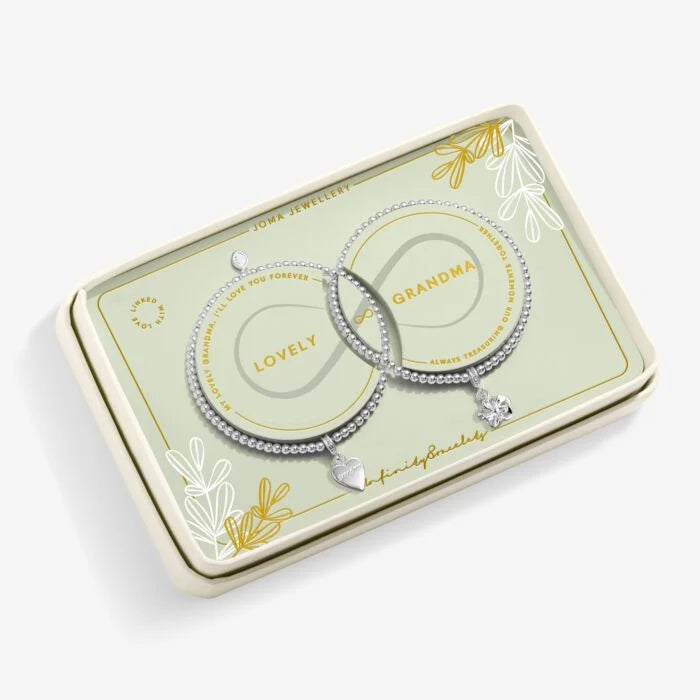 Joma Jewellery Mother's Day Infinity Bracelet Lovely Grandma Silver Plated Linked Bracelets