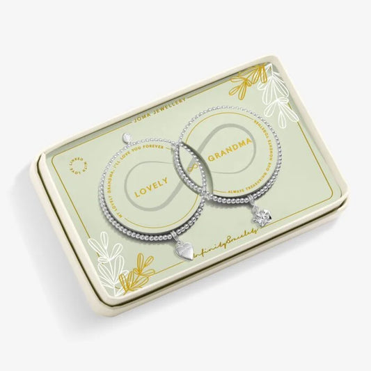 Joma Jewellery Mother's Day Infinity Bracelet Lovely Grandma Silver Plated Linked Bracelets
