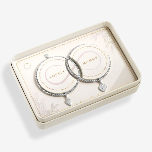 Joma Jewellery Mother's Day Infinity Bracelet Lovely Mummy Silver Plated Linked Bracelets