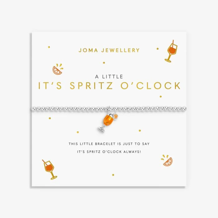 Joma Jewellery A Little Vibes It's Spritz O'Clock Silver Plated Bracelet