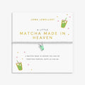 Joma Jewellery A Little Vibes Matcha Made In Heaven Silver Plated Bracelet