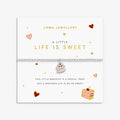 Joma Jewellery A Little Vibes Life Is Sweet Silver Plated Bracelet