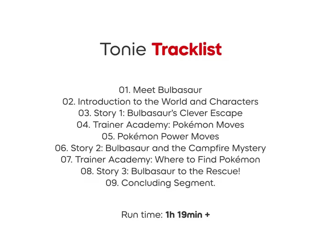Tonies Pokémon Bulbasaur