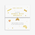 Joma Jewellery A Little Vibes Babes Who Brunch Silver Plated Bracelet
