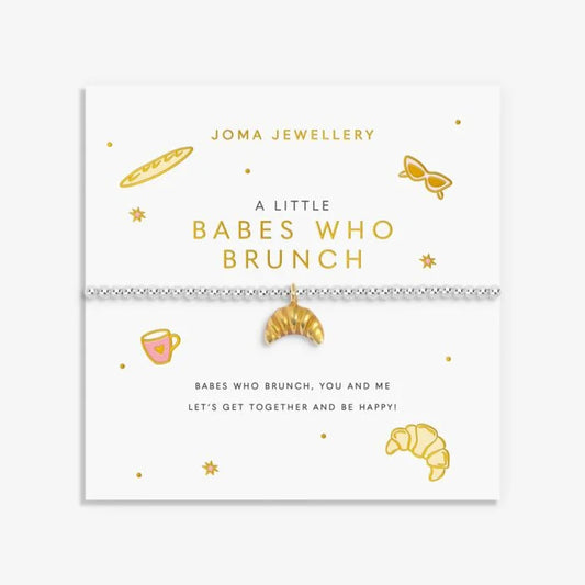 Joma Jewellery A Little Vibes Babes Who Brunch Silver Plated Bracelet
