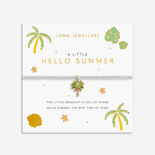 Joma Jewellery A Little Vibes Hello Summer Silver Plated Bracelet
