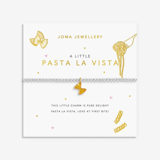 Joma Jewellery A Little Vibes Pasta La Vista Silver Plated Bracelet