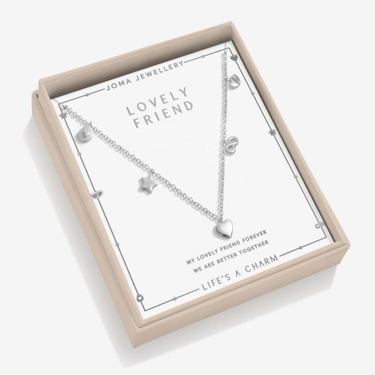 Joma Jewellery Life's A Charm Necklace Happy Birthday Silver Plated Necklace