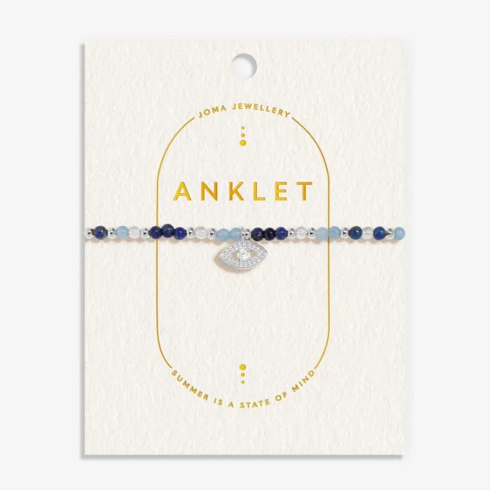Joma Jewellery Anklet Eye Silver Plated Anklet