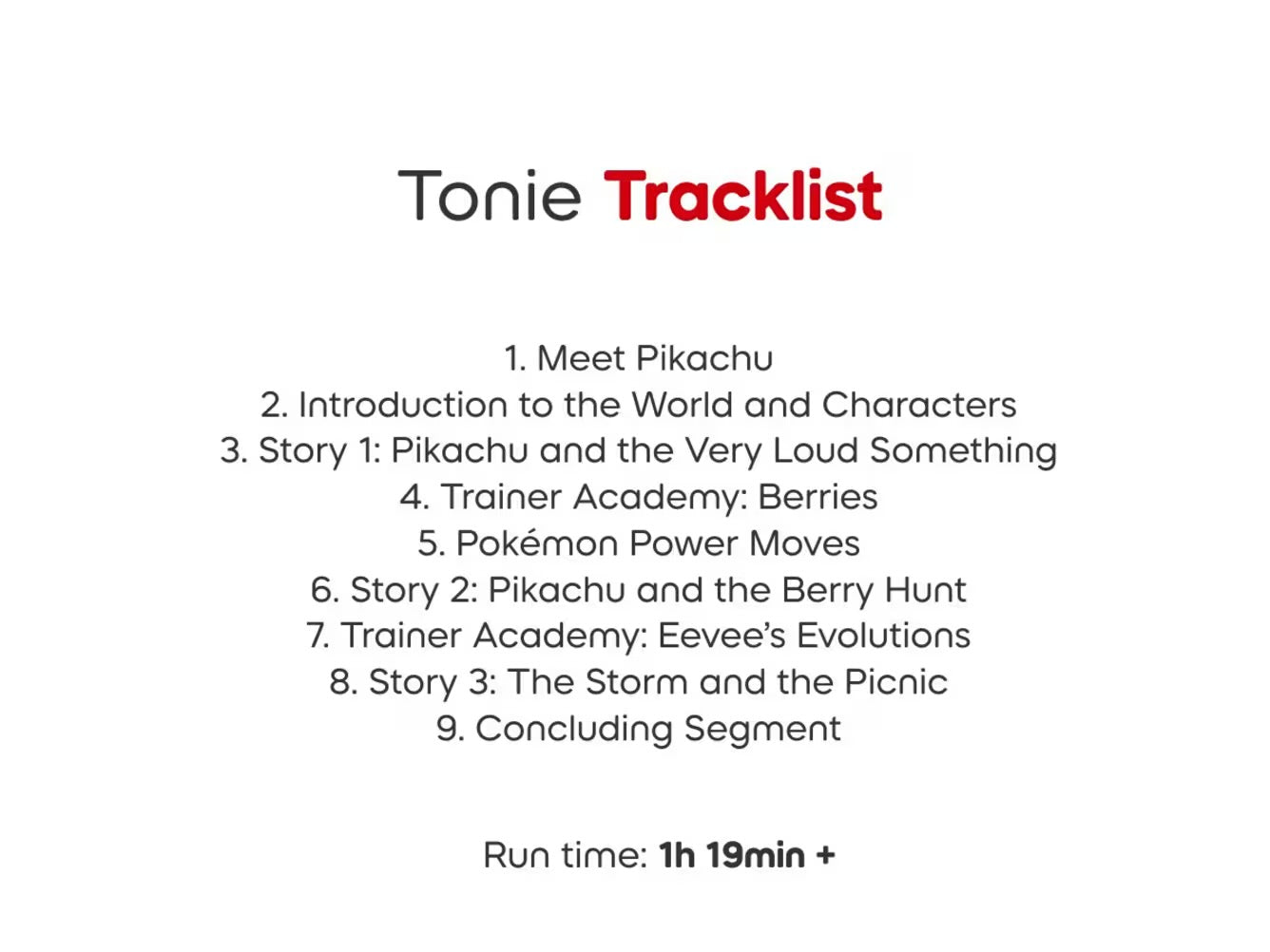 Tonies Pokémon Pikachu