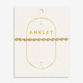 Joma Jewellery Anklet Sparkle Chain Gold Plated Anklet