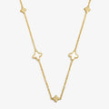 Joma Jewellery Loved By You Mother Of Pearl Clover Gold Plated Necklace