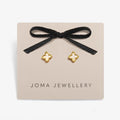 Joma Jewellery Loved By You Mother Of Pearl Clover Gold Plated Stud Earrings