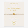 Joma Jewellery Precious Moments Love You With All My Heart Gold Plated Bracelet