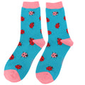 Miss Sparrow Ladybug Socks Teal