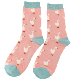 Miss Sparrow Goose Socks Dusky Pink