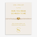 Joma Jewellery Precious Moments Mum, You Mean So Much To Me Gold Plated Bracelet