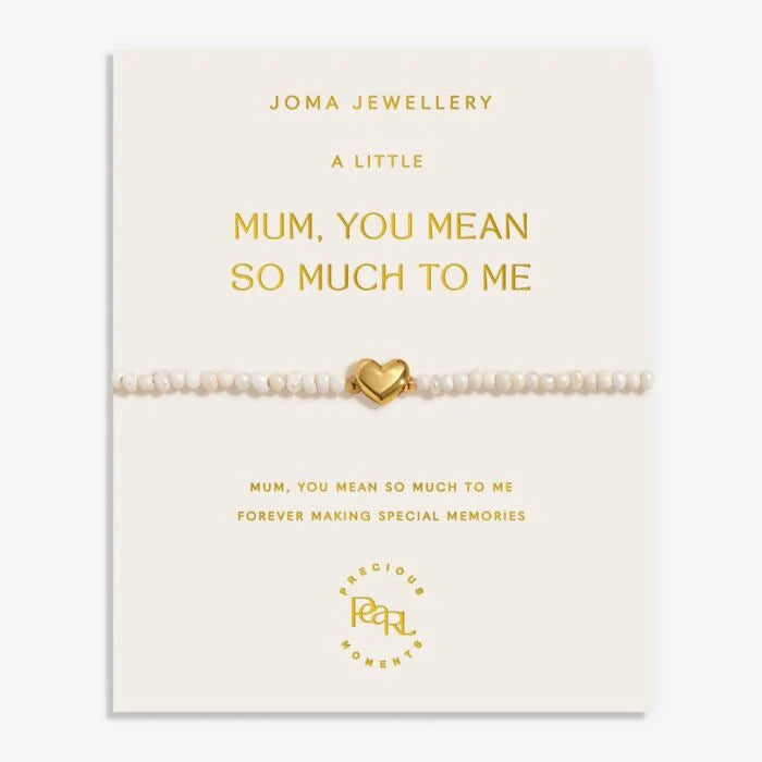 Joma Jewellery Precious Moments Mum, You Mean So Much To Me Gold Plated Bracelet