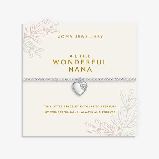 Joma Jewellery Grandmother A Little Wonderful Nana Silver Plated Bracelet