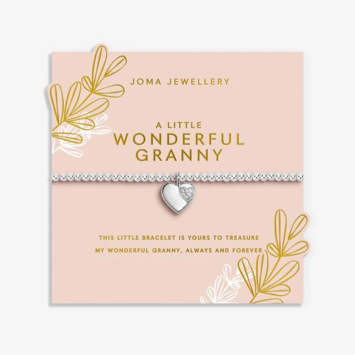Joma Jewellery Grandmother A Little Wonderful Granny Silver Plated Bracelet