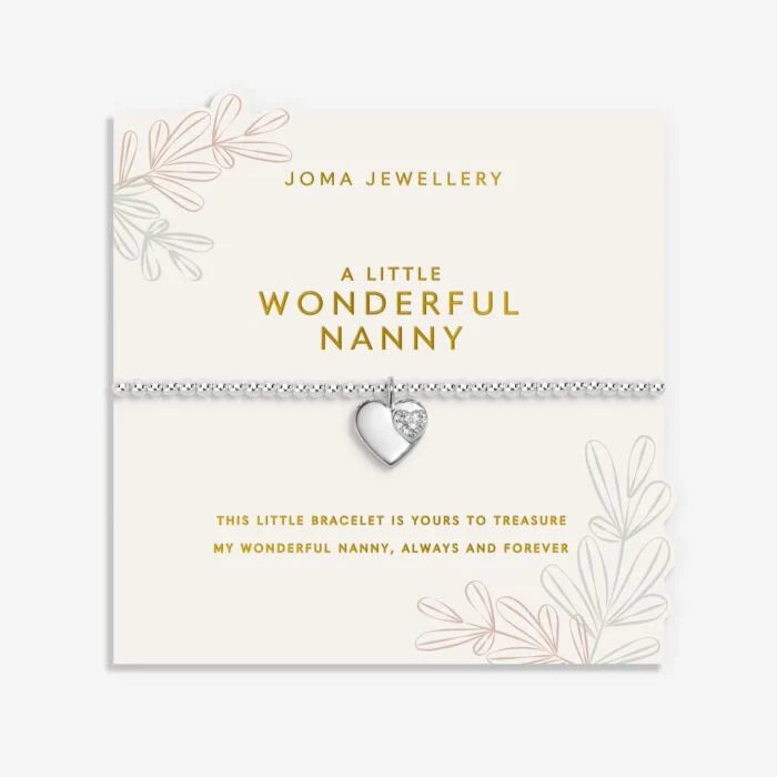 Joma Jewellery Grandmother A Little Wonderful Nanny Silver Plated Bracelet