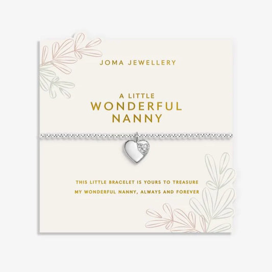 Joma Jewellery Grandmother A Little Wonderful Nanny Silver Plated Bracelet