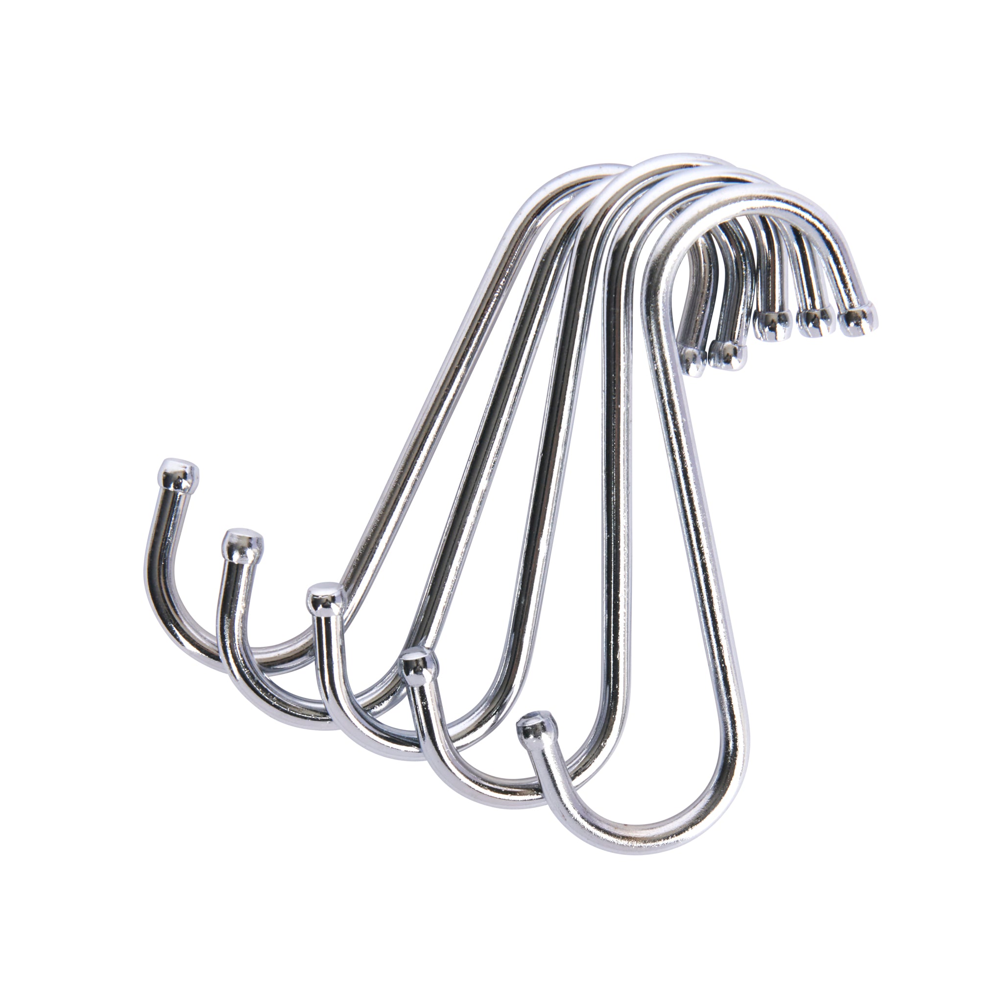 KitchenCraft  S Hooks Chrome Plated 80mm Pack of 5
