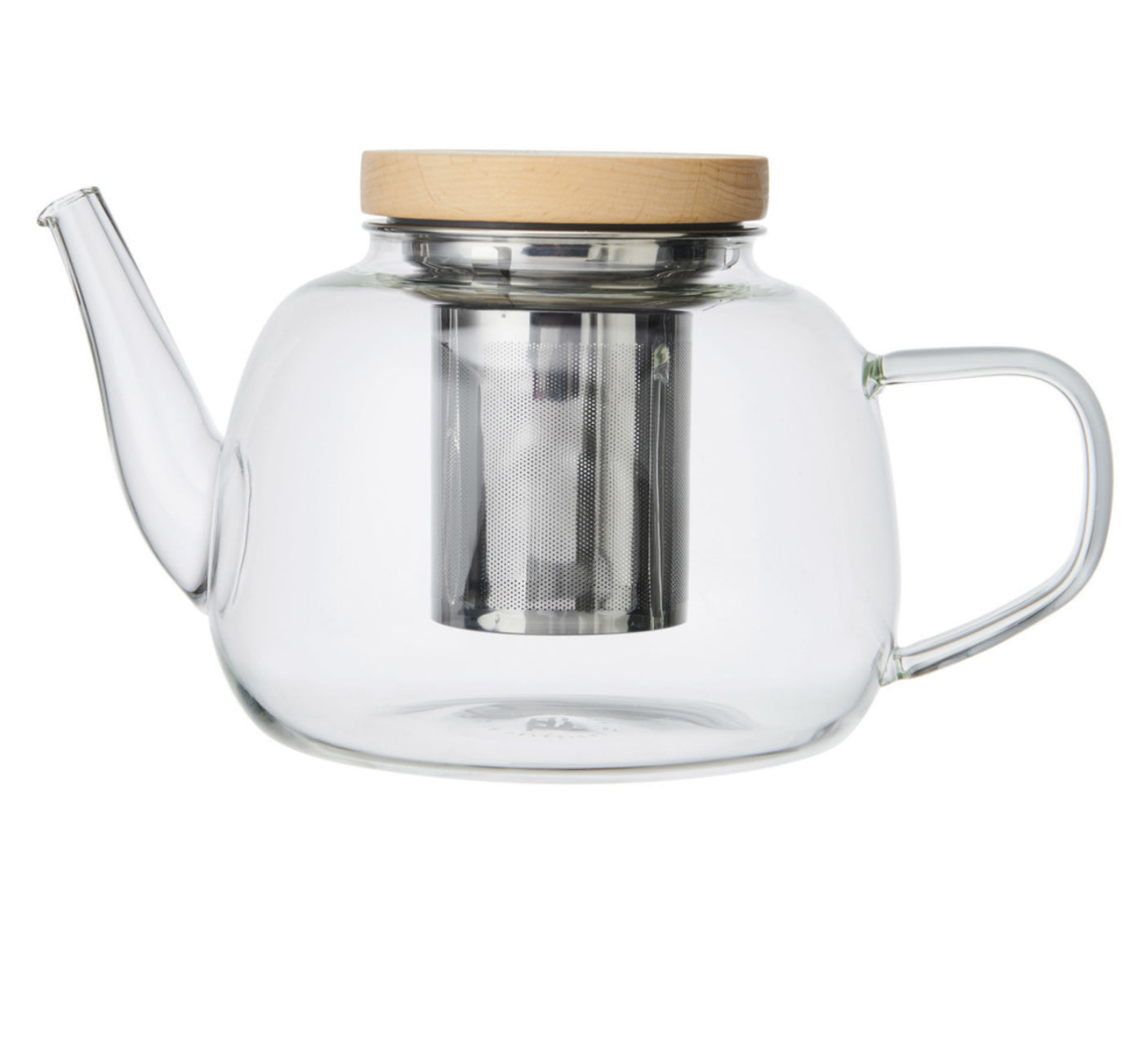 La Cafetiere Rialto Glass Infuser Teapot With Filter And Wooden Lid 4 Cup 1.2Ltr