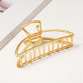 Pure Fashions Oval Hair Claw Clip Gold