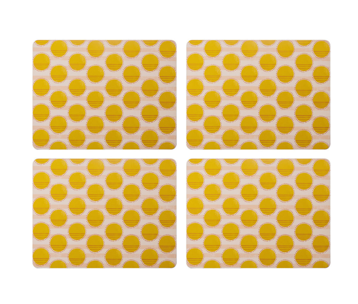 Creative Tops Spot Print Pack of 4 Premium Placemats