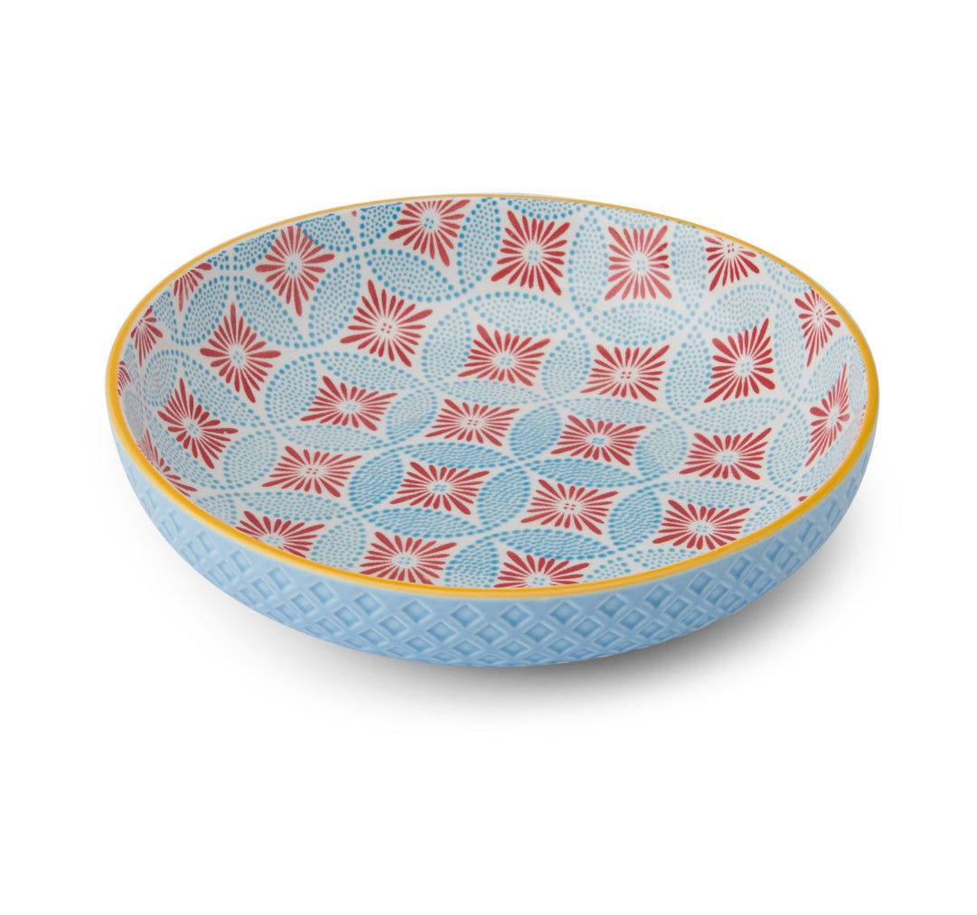 Mikasa Blue Mosaic Stoneware Bowl 21cm