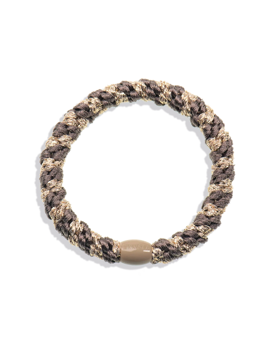 Kknekki Mole-Beige Glitter Hair Tie