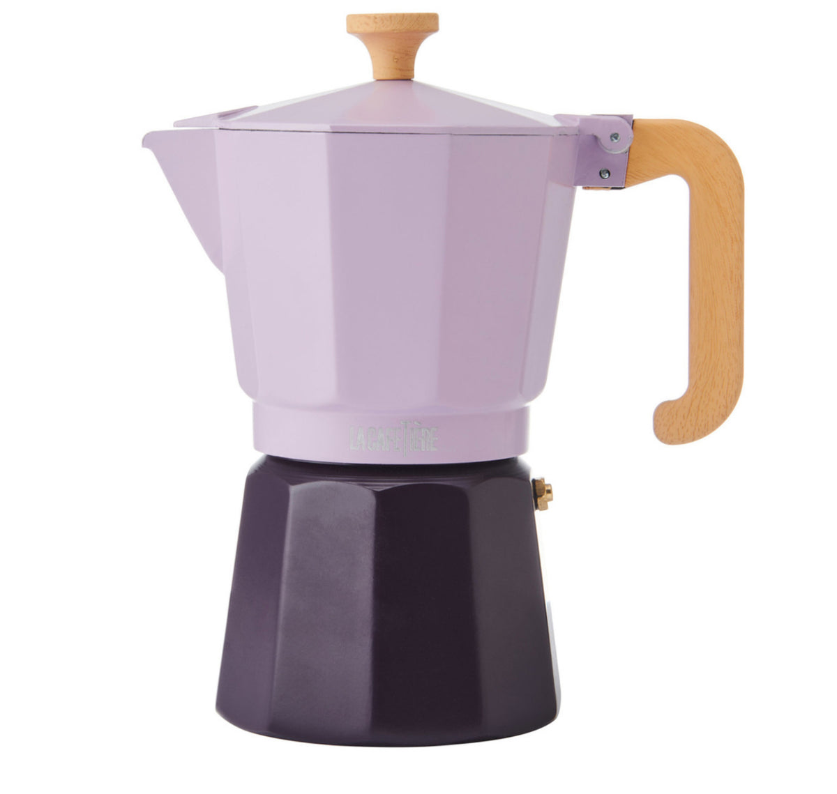 La Cafetiere Venice 6 Cup Espresso Maker Aluminium Purple Two Tone