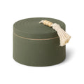 Cypress & Fir Ceramic Candle With Lid Sage Green