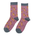 Miss Sparrow Wild Horses Socks Purple