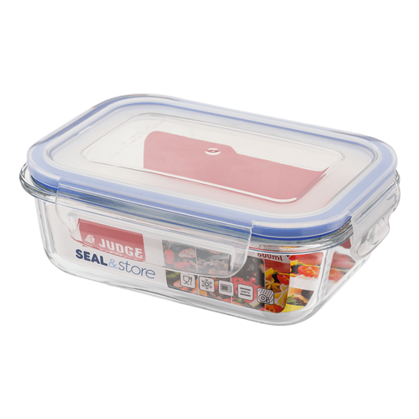 Judge Kitchen Seal And Store Glass Container 600ml