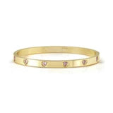 Nomination Pretty Bangles Bracelet (Large) PINK fin. Yellow gold