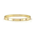 Nomination Pretty Bangles Bracelet (Large) PINK fin. Yellow gold