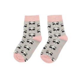 Miss Sparrow Panda Socks Silver