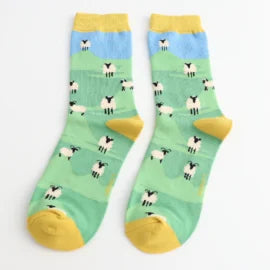 Miss Sparrow Highland Sheep Socks