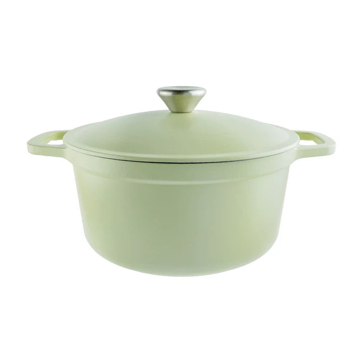 Commichef Lightweight Cast Iron Casserole 22CM Garden Green