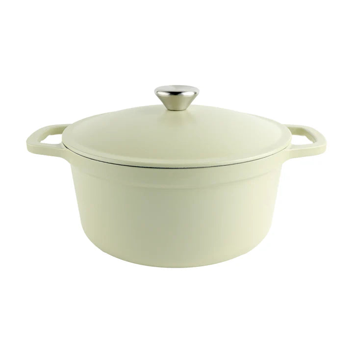 Commichef Lightweight Cast Iron Casserole 26CM , Garden Green