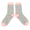 Miss Sparrow Cute Turtle Socks Silver