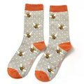 Miss Sparrow Bumble Bee Socks Silver