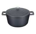 MasterClass Large Cast Aluminium Casserole Dish with Lid Black 4Ltr