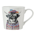 Mikasa TipperleyHill Fine China Mug, Highland Cow Print, 380ml