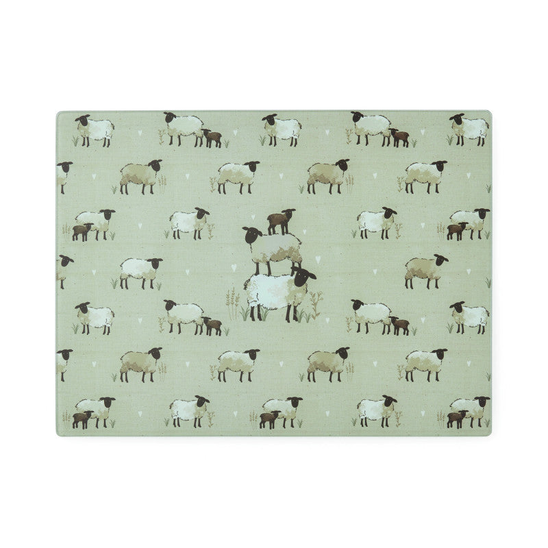 Cooksmart Highland Sheep Worktop Saver Glass