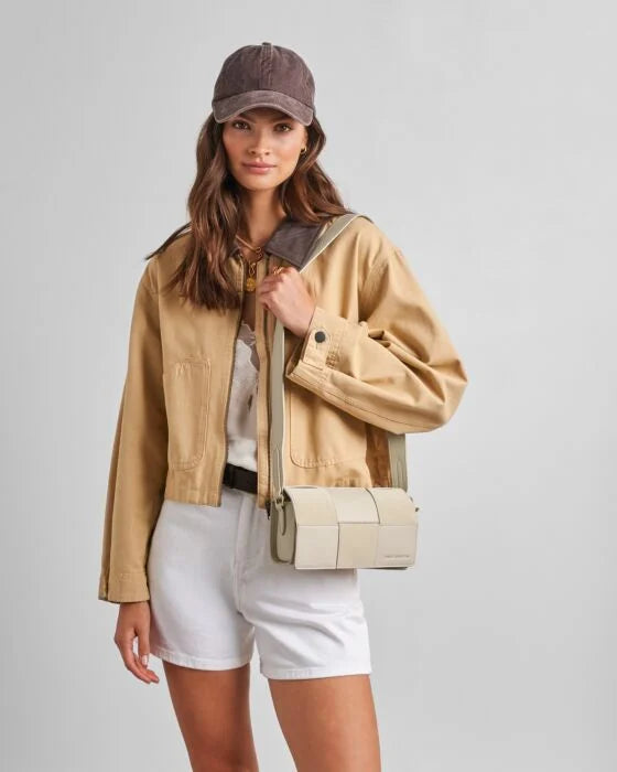 Katie Loxton Taya Crossbody Bag Off White/Off White Suedette